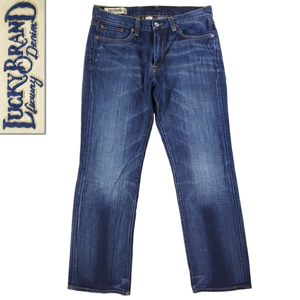 Lucky Brand Gene Montesano Vintage Straight Jeans Made USA Men "31" Actual 32x29